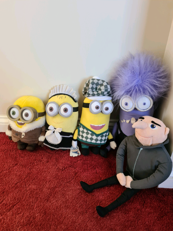 Minions soft toys some still with tags, £5 large £2.50 small
