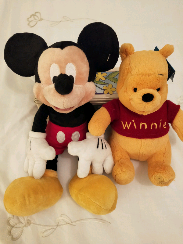 Mickey Mouse and Winnie the Pooh