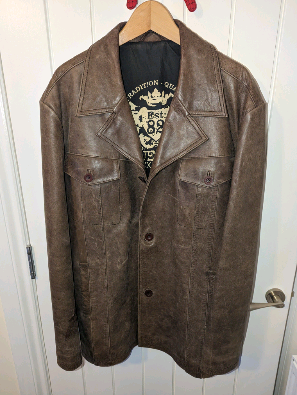 £50 Genuine leather jacket label Next size XL 