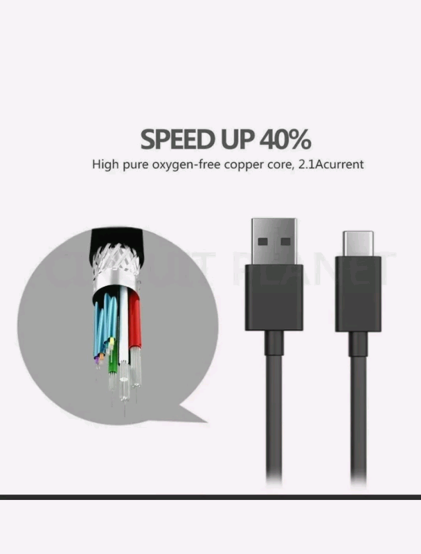 Quality Fast Charge Type C USB-C Data Sync Charger Charging Cable Lead