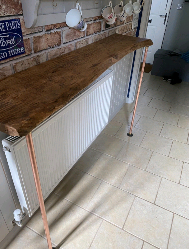 Industrial Designed Copper Pipe Table/ Bar Legs (Steampunk)