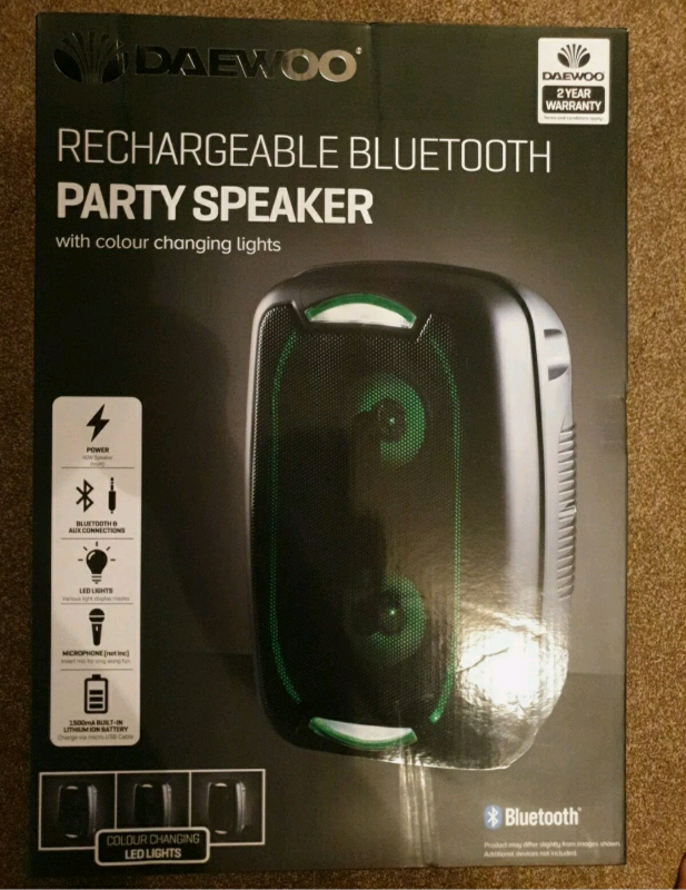 Wireless Bluetooth Speaker Daewoo DSK-400 LED 30W Black
