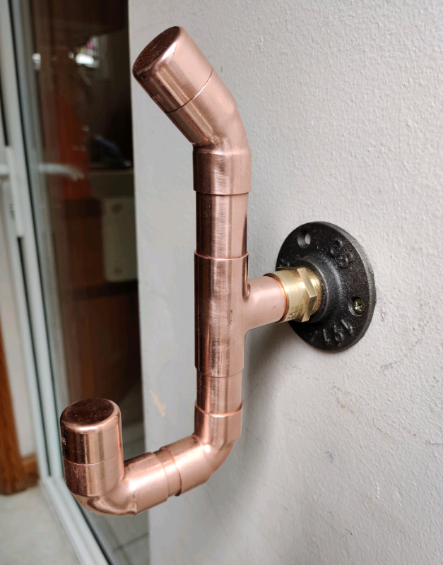 image for Industrial Designed Copper Pipe 'Scorpion' Hook 