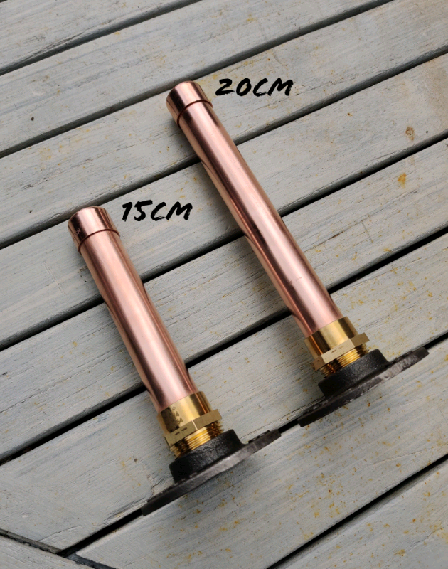 Industrial Designed Single Prong Copper Pipe Shelf Brackets 