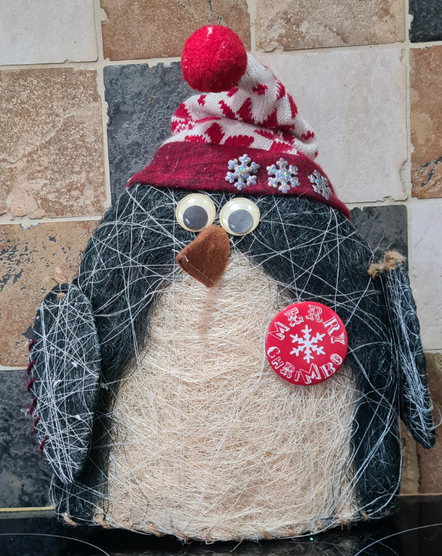 'Next' Christmas penguin decoration -free standing .