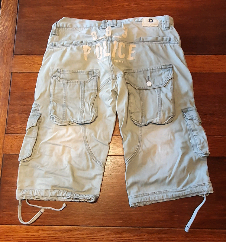 Police 883 3xpairs denim shorts