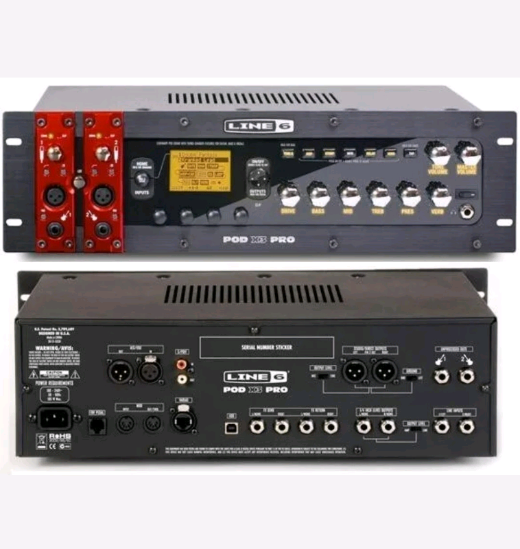 Line6 X3 PRO studio guitar effects fx preamp amplifier Line 6 POD bass