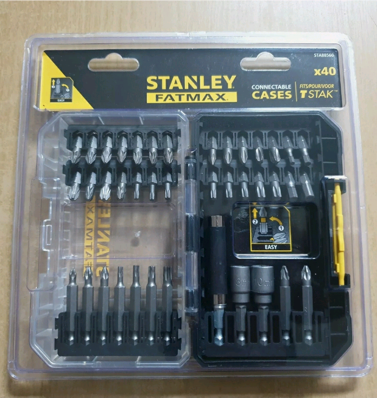 image for STANLEY STA88560-XJ 40-Piece Standard FATMAX Screw Bit Set