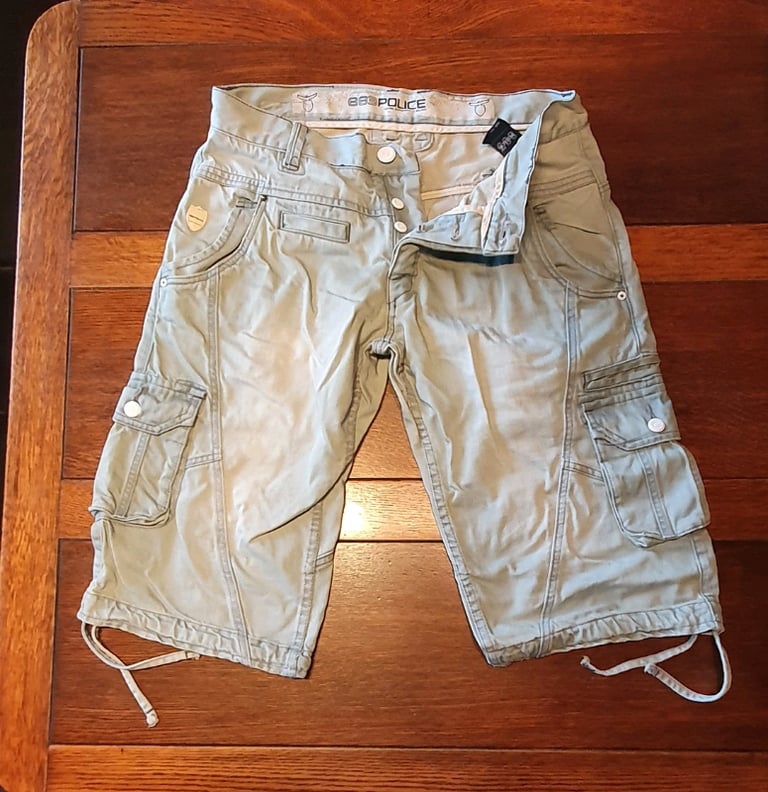 Police 883 3xpairs denim shorts