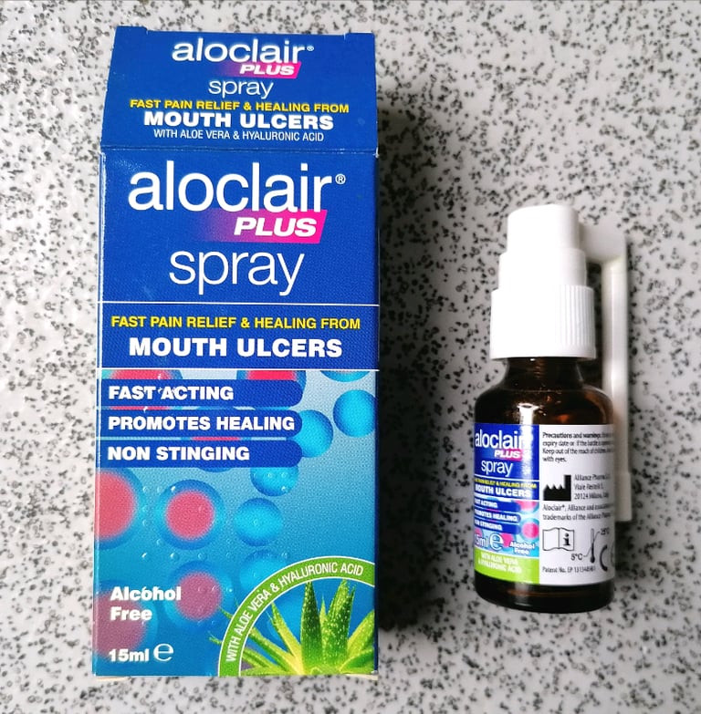 ALOCLAIR Plus Mouth Ulcer Spray - 15ml FAST ACTING | in West End, London |  Gumtree