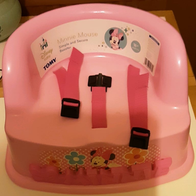 Child's Minnie mouse booster seat 