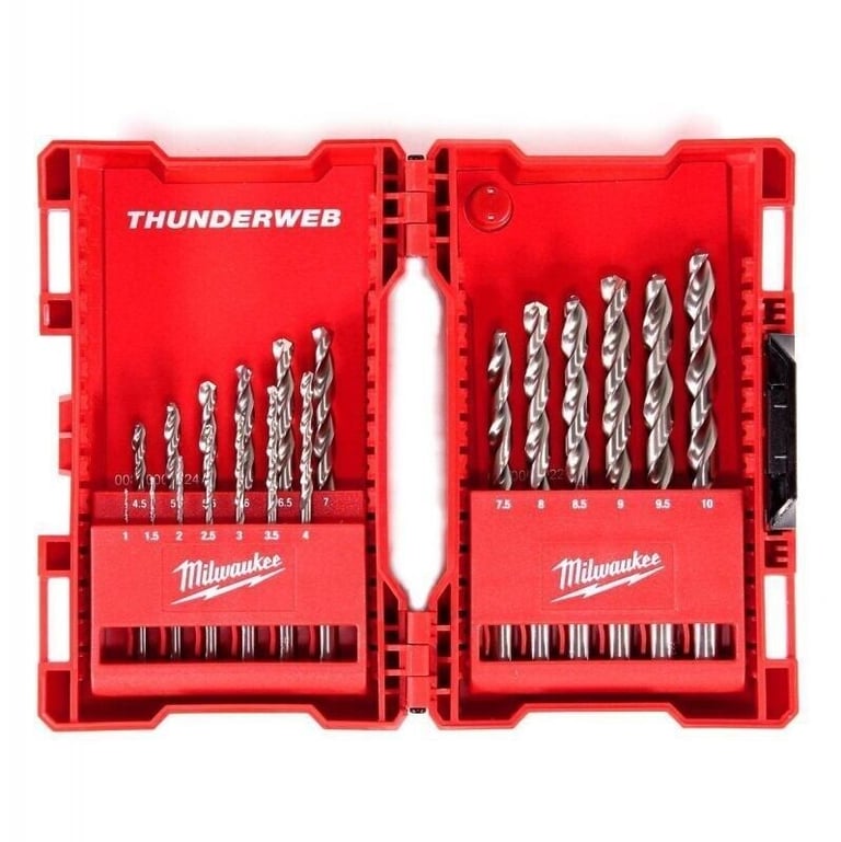 Milwaukee 19pc Thunderweb HSS-G Metal Drill Bit Set 2020 Brand New In pack