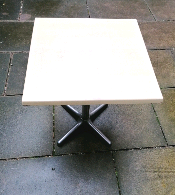 HEAVY DUTY QUALITY WOOD SQUARE TOP TABLE Bistro Cafe Restaurant EVENTS