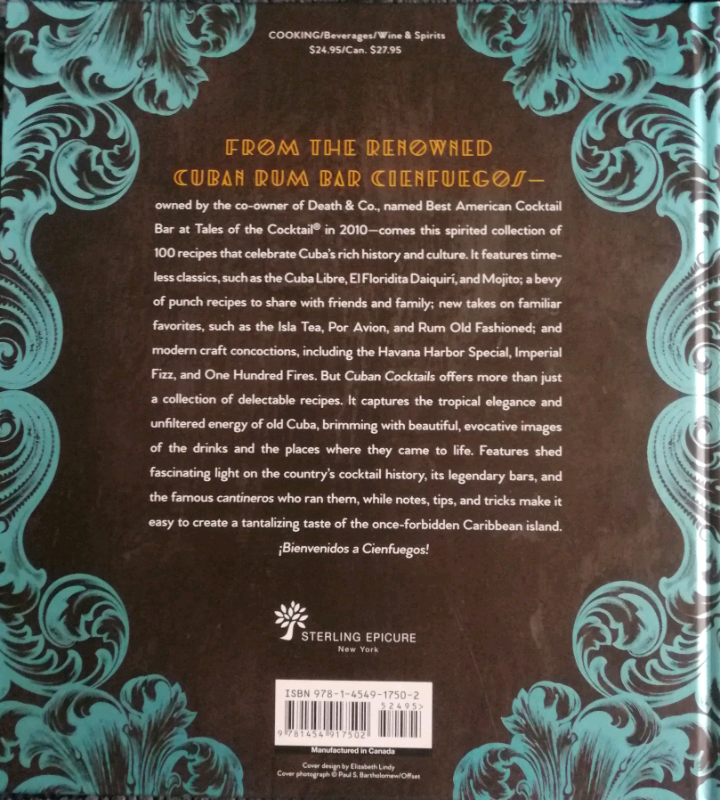 New Cuban cocktails hardback book