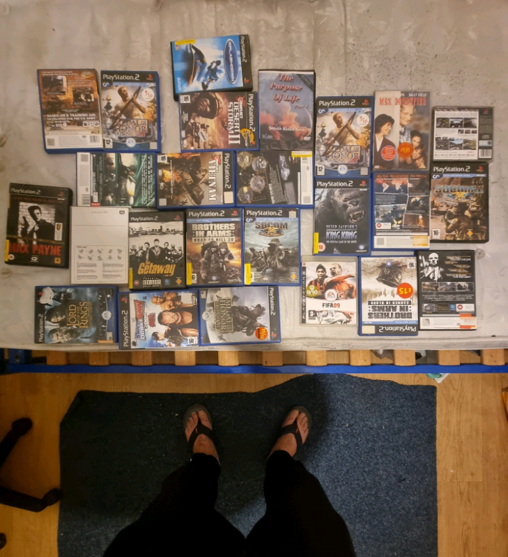 Sony Slim Black Playstation & Games Console Complete set-up Bundle PS2