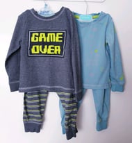 Boys TU 2 x Gamer pyjama's, age 2-3