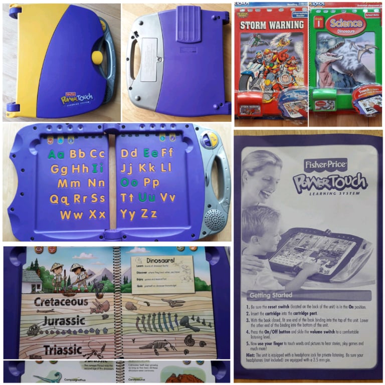 FISHER PRICE POWER TOUCH LEARNING SYSTEM & AUDIO READING BOOKS