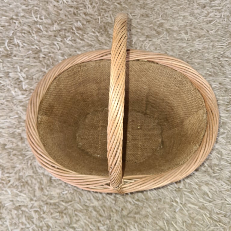 Lined Wicker Basket