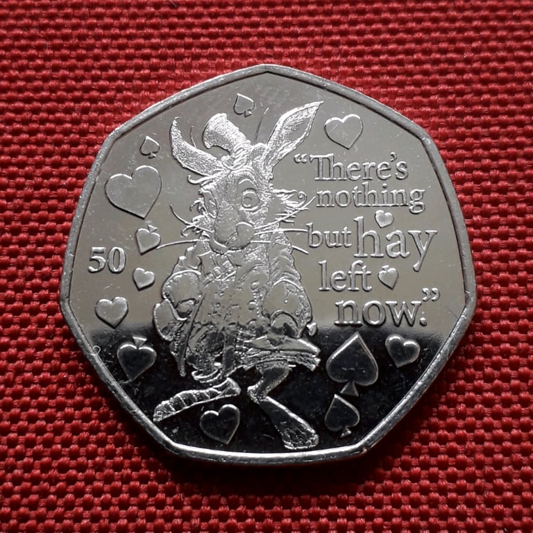 image for 50p 2021 - March Hare Alice in Wonderland coin
