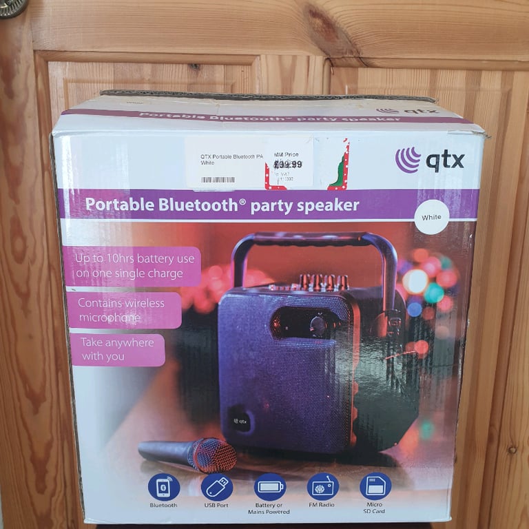 image for QTX Portable Bluetooth Party Speaker 