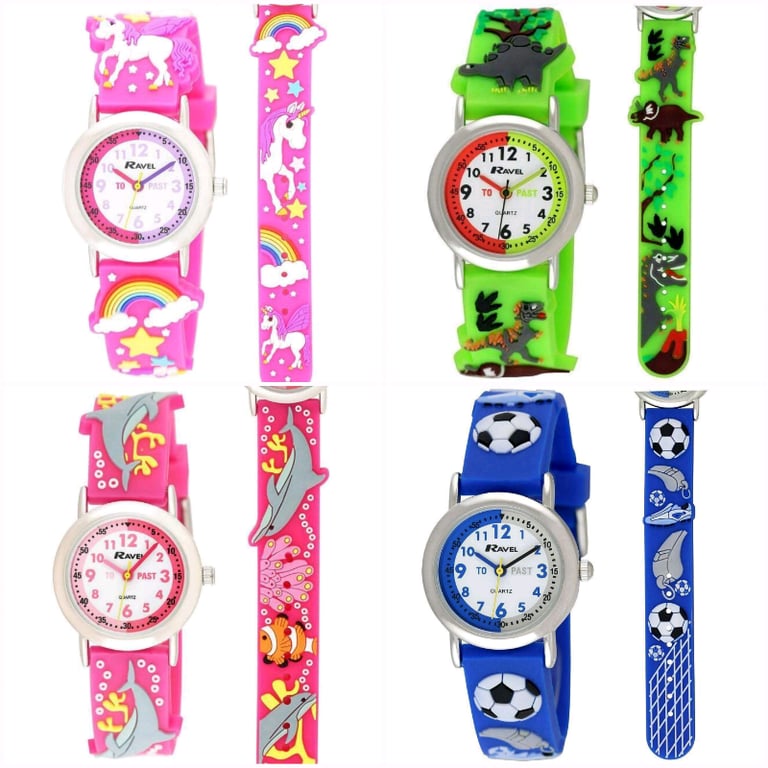 Time Teaching 3d Kids Watches New