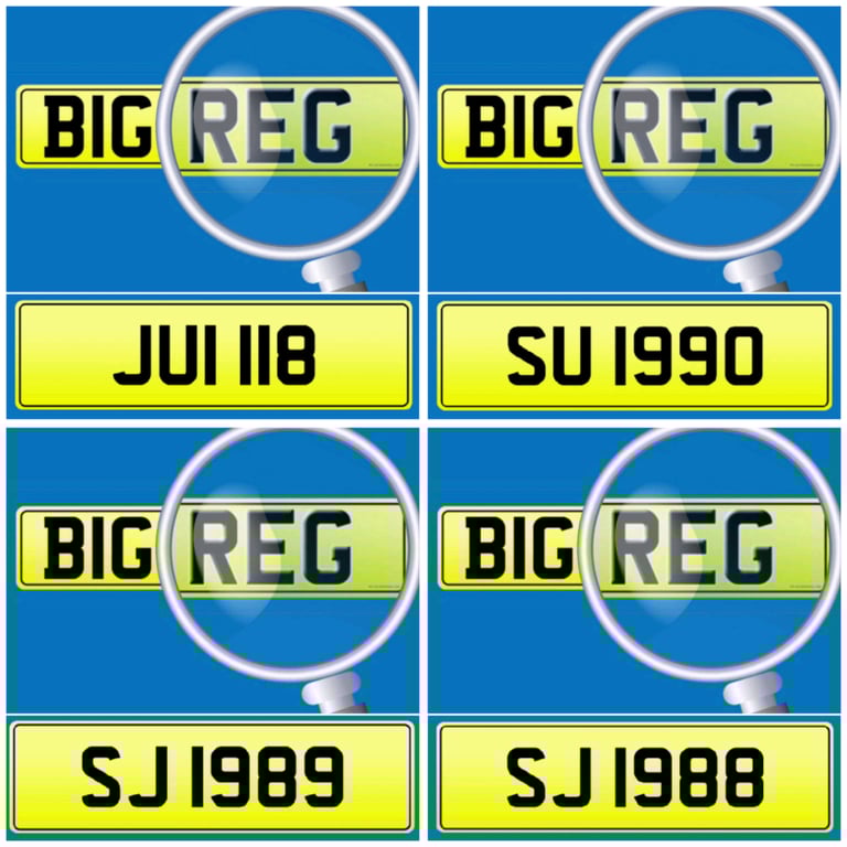 DATELESS PRIVATE REGISTRATION CHERISHED NUMBER PLATE STARTING AT £799