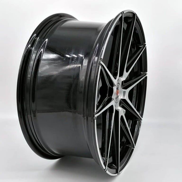 19Inch Stuttgart ST9 (Black mf) Alloys and tyres (5x112) Suit Most VW, Seat, Audi a3,a4,a5,a6