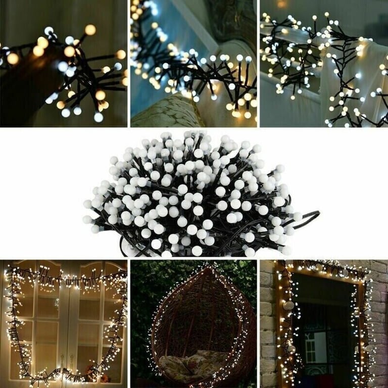 Brand New 3M  400 LED ADJUSTABLE Warm White String Fairy Light Out/Ind