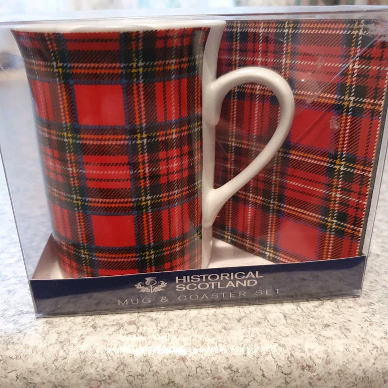 image for Scottish souvenir mug and coaster