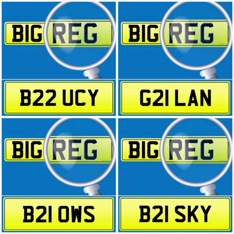 OLD PREFIX PRIVATE REGISTRATION CHERISHED NUMBER PLATES FROM £1000