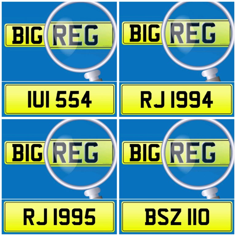DATELESS PRIVATE REGISTRATION CHERISHED NUMBER PLATE STARTING AT £799