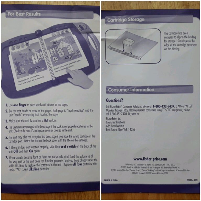 FISHER PRICE POWER TOUCH LEARNING SYSTEM & AUDIO READING BOOKS