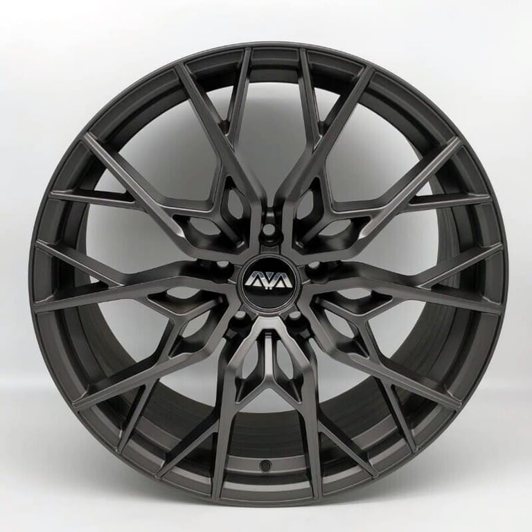 20Inch Ava HSF-017 (Matt Gunmetal) Alloys and tyres (5x120) Suits most BMW 3,4,5 Series Etc