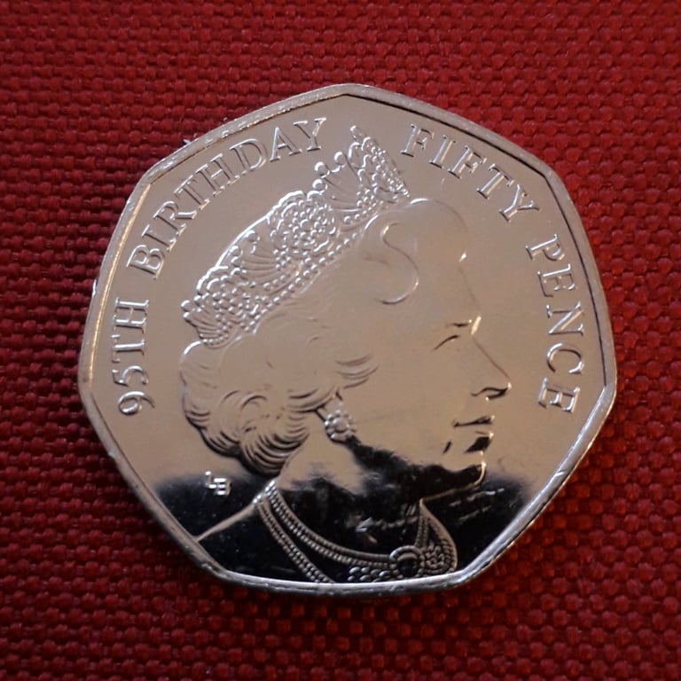 image for 50p 2021 - QEII 95th Birthday Isle of Man coin