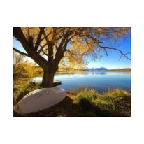 7 x 5 Lake Boat Background Studio Photo Vinyl Photography Backdrop