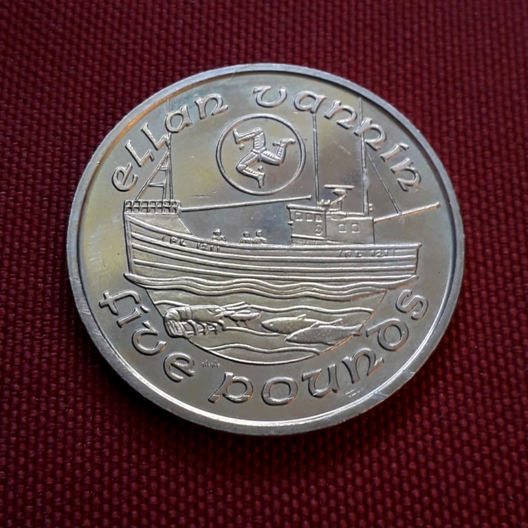 image for £5 FIVE POUNDS 1988 - Rare Uncirculated Isle of Man coin