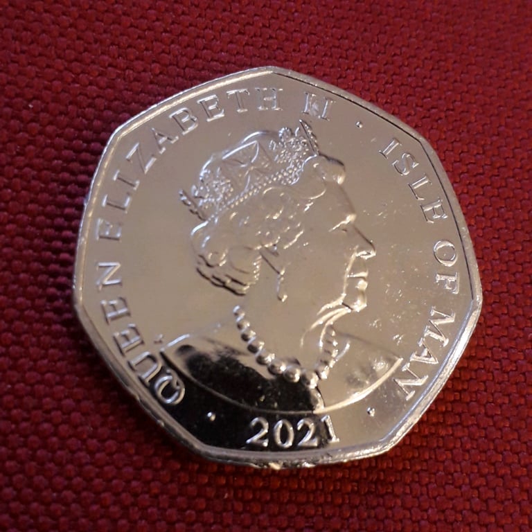 50p 2021 - QEII 95th Birthday Isle of Man coin