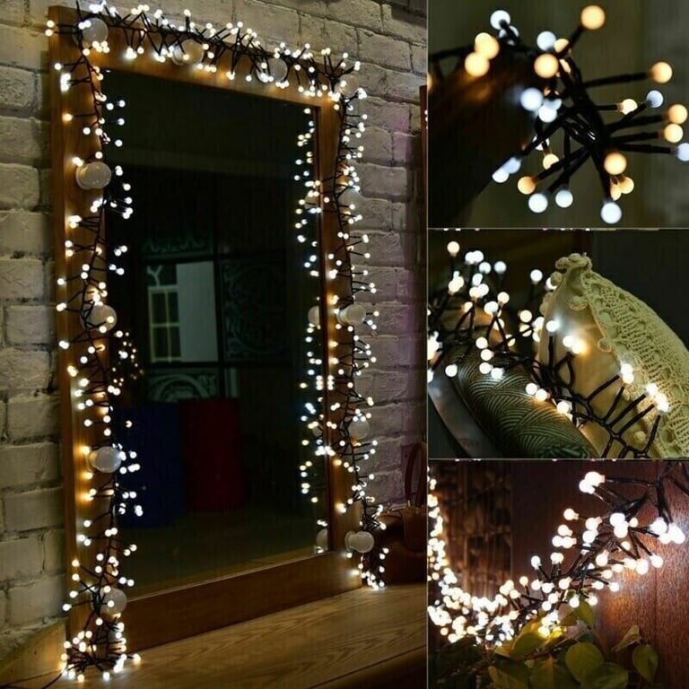 Brand New 3M  400 LED ADJUSTABLE Warm White String Fairy Light Out/Ind