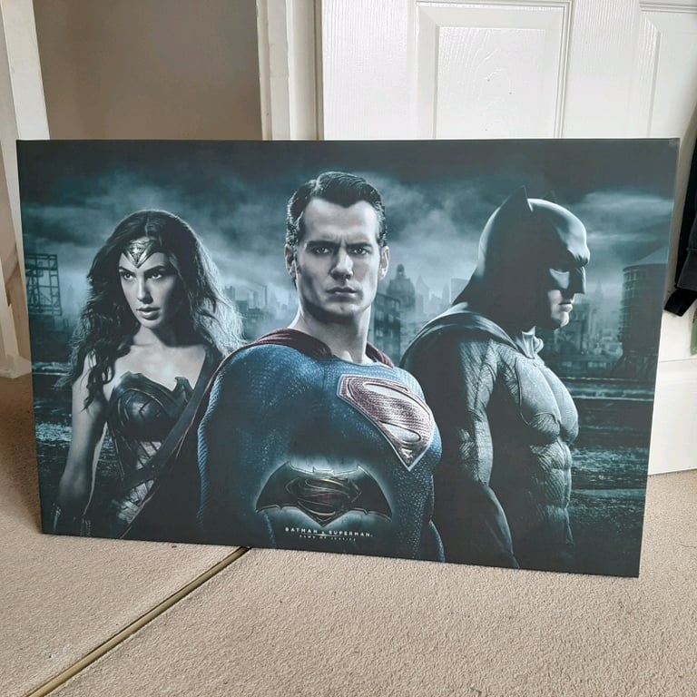 image for Batman vs super man canvas 