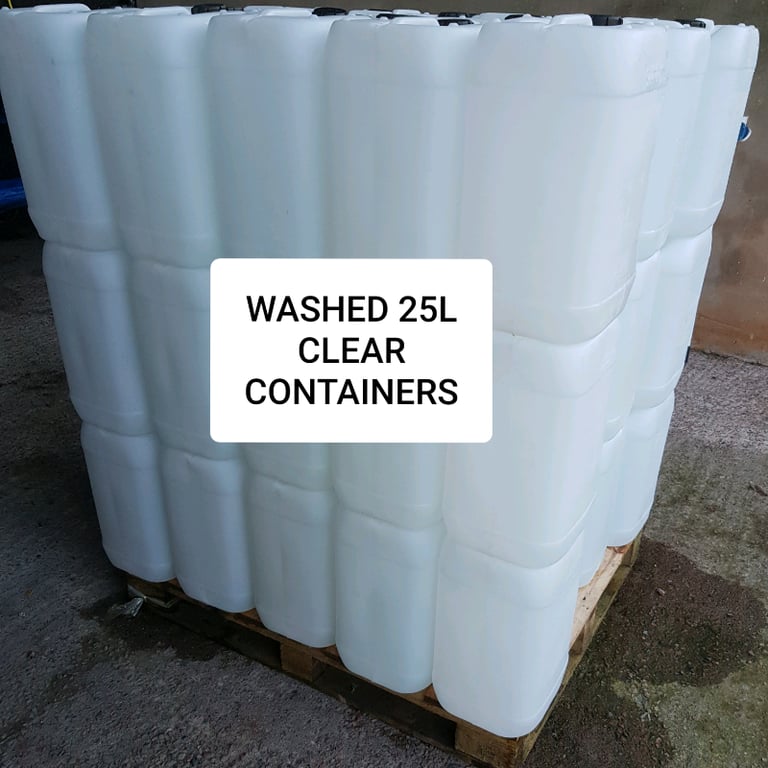 image for 25 LITRE 25L 25 L CLEAR JARS DEUMS  CONTAINERS 
