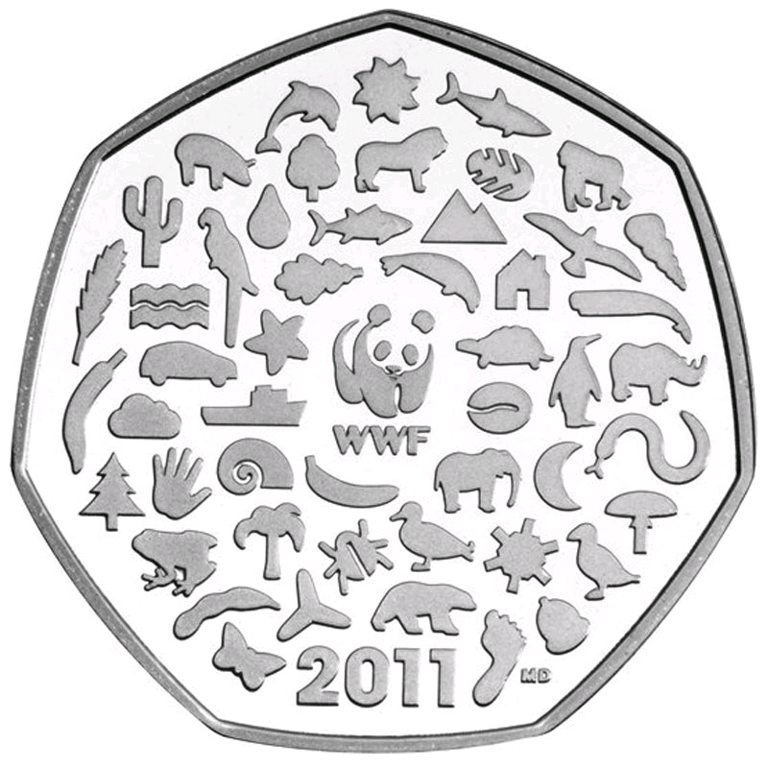 image for WWF 2011 50p coin - RARE