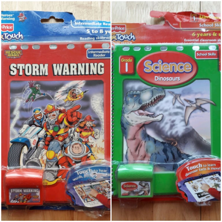 FISHER PRICE POWER TOUCH LEARNING SYSTEM & AUDIO READING BOOKS