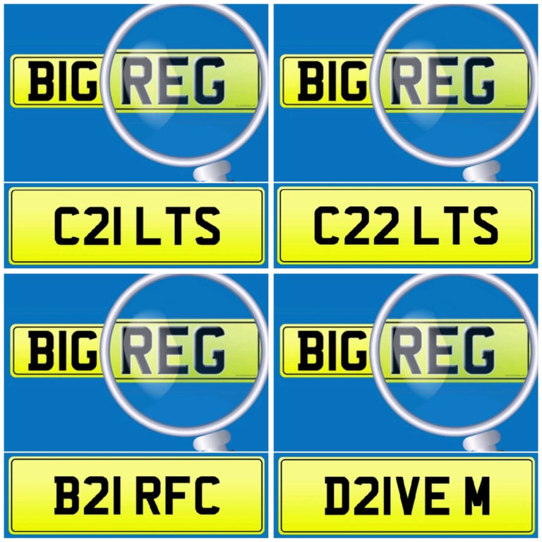 OLD PREFIX PRIVATE REGISTRATION CHERISHED NUMBER PLATES FROM £1000