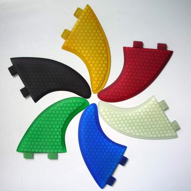 image for Surfboard Fins Honeycomb G5/M5 Template New! Set of 3 Thruster FCS fit