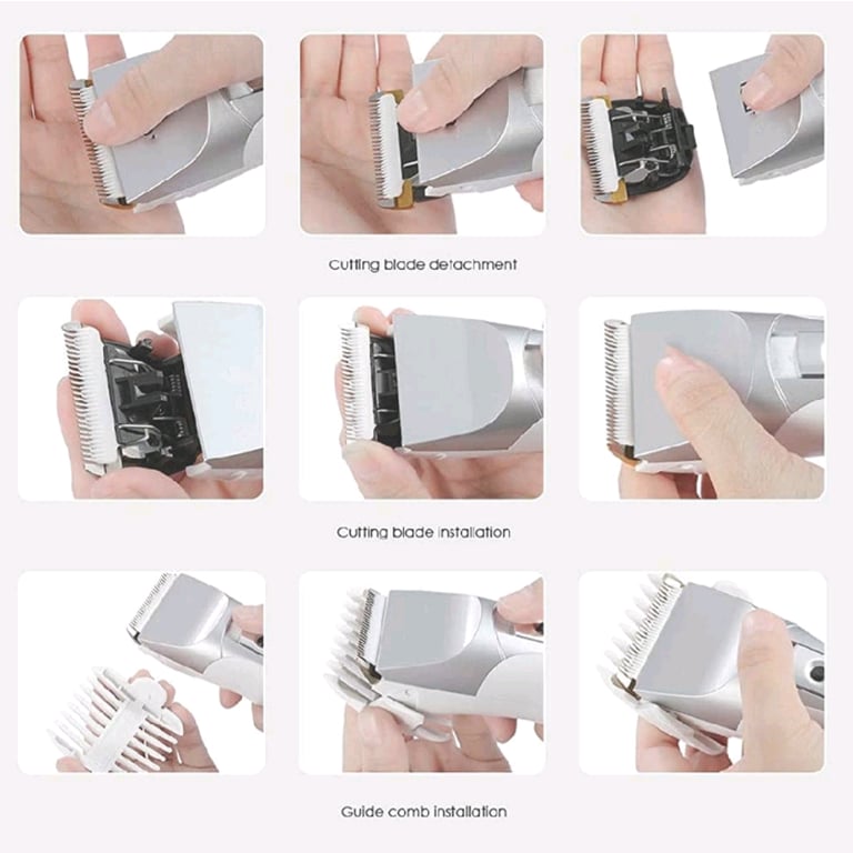 Cordless hair clipper set with digital display, new 