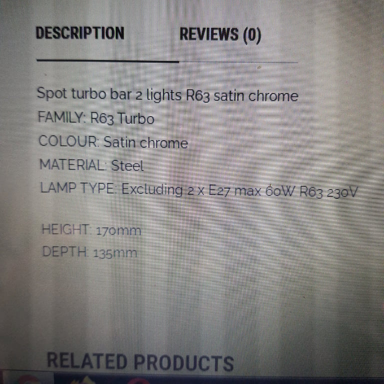 Turbo 2  light bar /spot light R50