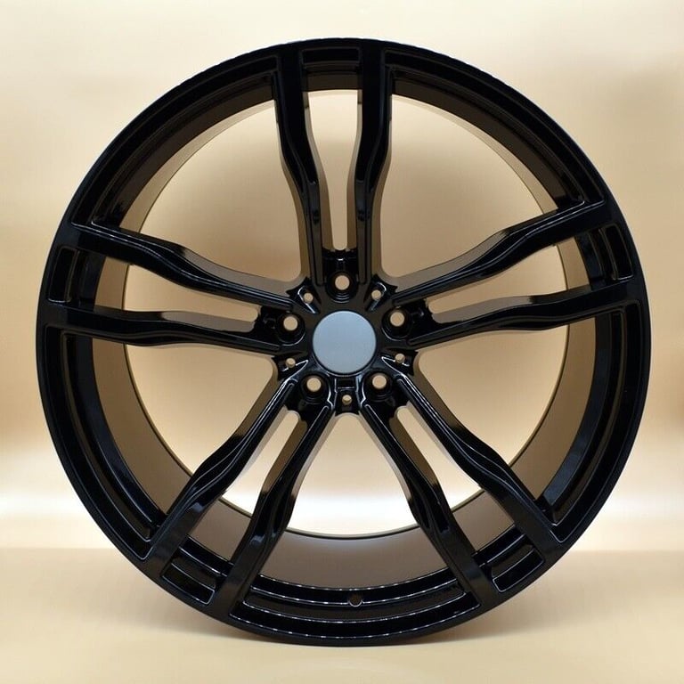 image for 22Inch New BMW X5 X6M (Gloss black) Style Alloy Wheels (5x120 & 5X112) Fits all BMW X5 Models