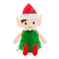 Personalised Embroidered Elf Teddy Cubbie