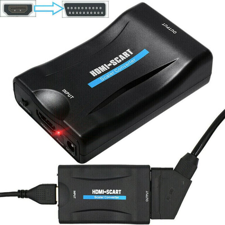 1080P HDMI To SCART   Composite Video Converter Audio Adapter for DVD SKY BOX