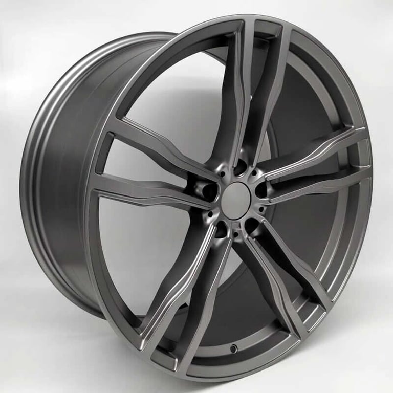 22Inch New BMW X5 X6M (Gunmetal MF) Style Alloy Wheels (5x120) Fits all BMW X5 Models